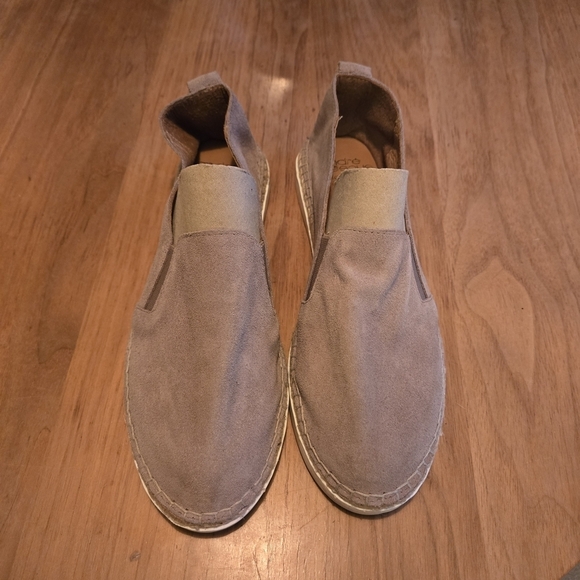 Andre Assous Shoes - Andre Assous Women's Suede Espadrilles - Tan Size 40